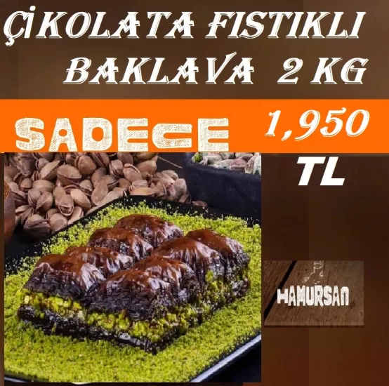 ÇİKOLATALI FISTIKLI BAKLAVA 