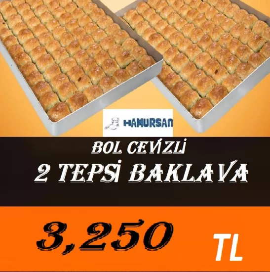 2 TEPSİ BAKLAVA  ÖZEL İNDİRİMLİ 