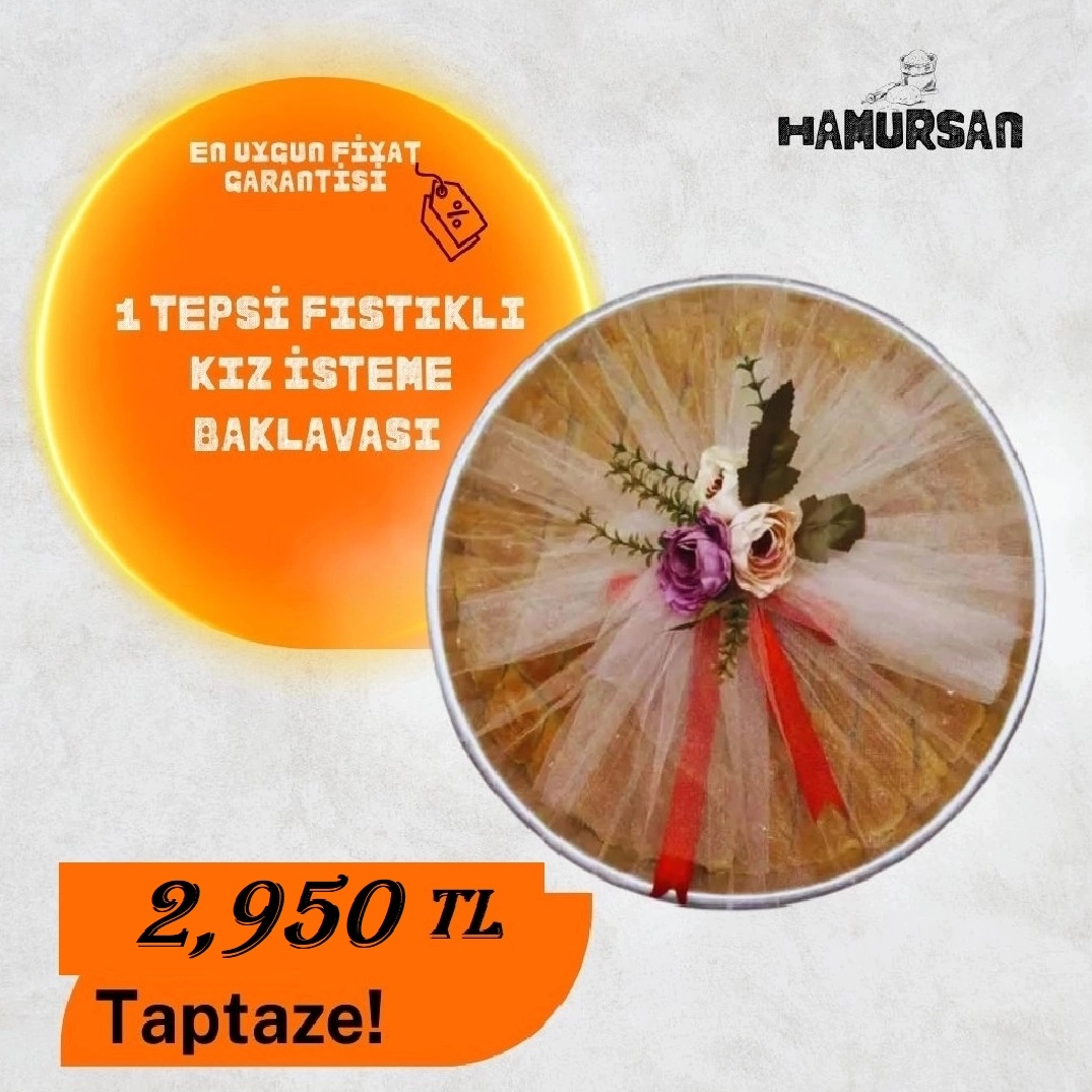 DAMAT  BAKLAVASI FISTIKLI 1 -TEPSİ