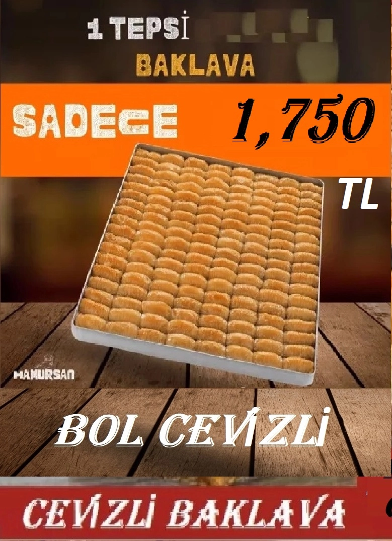 1 TEPSİ CEVİZLİ BAKLAVA